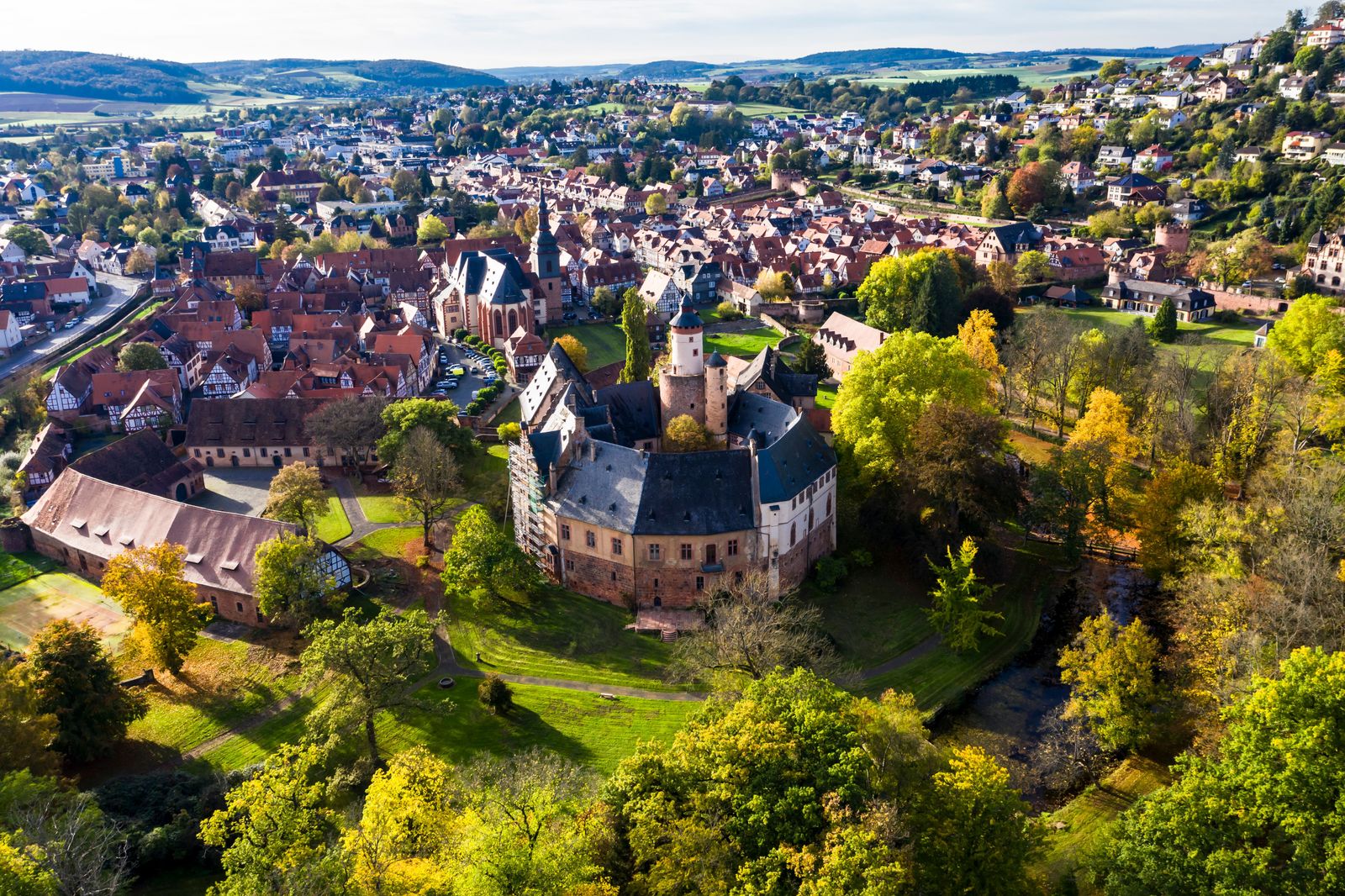 Panoramablick Luftaufnahme